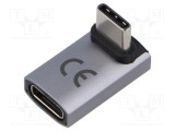 Adaptor USB 4.0 USB C &icirc;n unghi Goobay