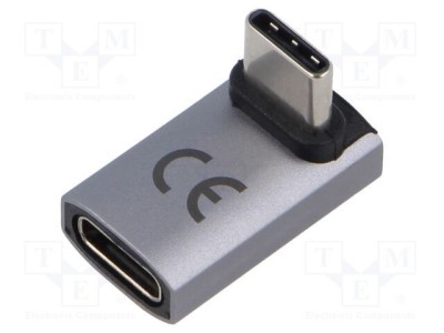 Adaptor USB 4.0 USB C &amp;icirc;n unghi Goobay foto