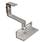 Carlig Fixare Multi-Reglabil, Otel Inoxidabil pentru Acoperis Tigla Ceramica/Beton, Panouri Solare Fotovoltaice, L=130 mm