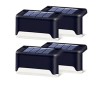 Set 4 Lampi Solare LED Maro Scari Gard Balustrada IPF, Lumina Calda, IP65, Incarcare Solara, Rezistente Intemperii