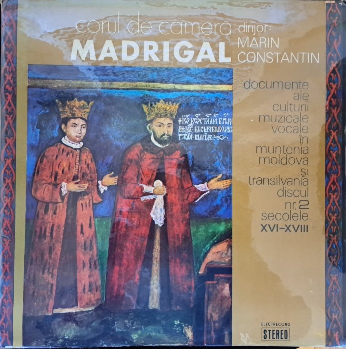 Disc Vinil Corul de cameră Madrigal-Electrecord - ECE 01277