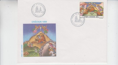 C12 - FDC Romania - Craciun - LP1363 - 1994 foto