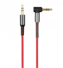 Cablu audio Hoco UPA02 jack 3.5mm Unghi drept 1m Rosu foto