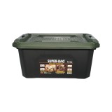 Cutie de depozitare heavy duty 12L cu capac, verde, Breckner Germany