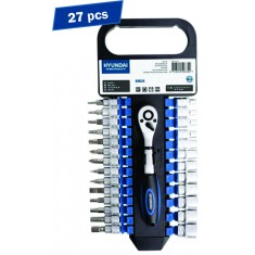 Set 27 chei clichet tubulare plus biti 1/4 HYUNDAI HY-59634