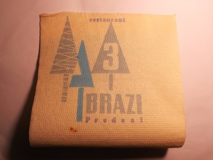 Șervețel cu Restaurant 3 Brazi din Predeal