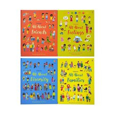 Usborne All About Feelings Friends and Families My First Books 4 Book Set, Felicity Brooks