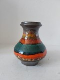 Vază Bay Keramik 527/14 (Ceramică Retro / West German Art Pottery / Fat Lava Mid-Century)