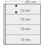 Cumpara ieftin Set 5 folii negre, Garant, cu 8 buzunare de 72 x 250 mm