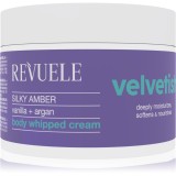 Revuele Velvetish Silky Amber Body Whipped Cream crema de corp hidratanta Vanilla + Argan 300 ml