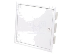 Carcasă modulară IP40 pentru aparatură &icirc;n perete ETI POLAM - albă, oțel