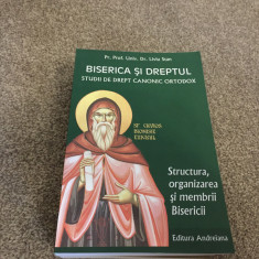 Pr.Prof.Liviu Stan,Biserica și Dreptul.Structura,organizarea și membriiBisericii