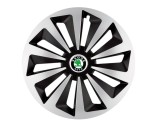 Cumpara ieftin Set 4 capace roti Fox Gri-Negru R14 pentru gama auto Skoda, Autohelix MSA