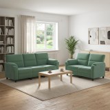 Cumpara ieftin Set de canapea 2 pcs Verde Marii Catifea