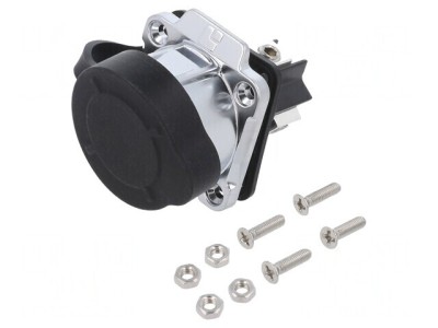 Conector Circular Soclu 28mm 3 Pini Aurit foto