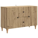 vidaXL Cabinet TV Stejar Artizanal 89 x 34,5 x 60 cm Lemn prelucrat 894204