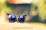 Ochelari Soare Dama CAT EYE Model, Femei, Metal, Violet