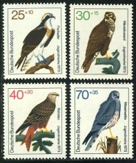Bundes 1983 - Păsări de prada, serie neuzata