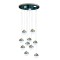 Lustra LED suspendata cu telecomanda JEREMIAS 132W, 10 Elemente, lumina Rece/Calda/Neutra, Dimabila, Argintiu ModernLight Concept