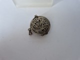 Ceas Pandantiv din Argint de 925 -de Dame - Mecanism Quartz - Vintage.