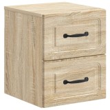 vidaXL Dulap de noapte suspendat Stejar Sonoma 34,5 x 33 x 40 cm 899319