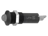 Lampă LED Convexă Roșie 24VDC IP67 &Oslash;8.4mm Alamă