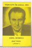 bnk cld Calendar de buzunar - 1974 - Editura Eminescu Camil Petrescu