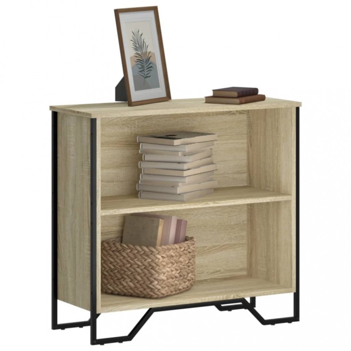 Gossi biblioteca, stejar sonoma, 80x31x74,5 cm, lemn prelucrat