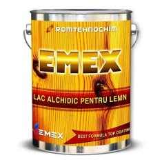 Lac Alchidic pentru Lemn &ldquo;Emex&rdquo; - Transparent - Bid. 16 Kg