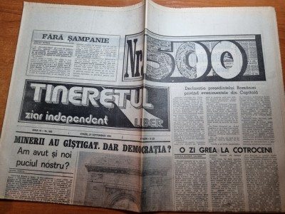 ziarul tineretul liber 27 septembrie 1991 foto