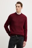Armani Exchange pulover din amestec de l&acirc;nă culoarea bordo, XM001916 AF14008
