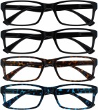 Set de 4 perechi de ochelari pentru citit Opulize, multicolor, +3.00