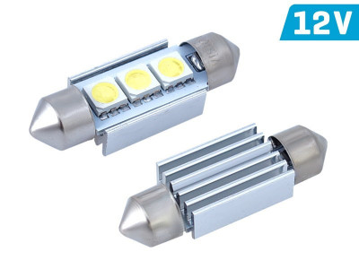 Bec Vision Festoon Sv8.5 36mm 12v 3x 5050 Smd Led, Canbus, Alb, 1 Buc 58377 foto