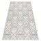 Covor sisal Flat 48731960 Pătrate caro, geometriai cremă / gri, 160x230 cm