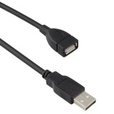 Cablu date USB 2.0 mama-tata Prelungitor, 5m, negru, Detech