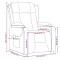 Fotoliu rabatabil electric, crem, material textil - 12