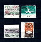 Kenya Uganda Tanzania 1968 - Jocurile Olimpice, sport, serie neuzata