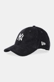 New Era șapcă de baseball din bumbac culoarea negru, 60691062
