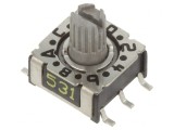 &Icirc;ntrerupător Codificare HEX/BCD 16 Poz SMD 80m&Omega;