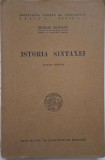 Istoria Sintaxei - Nicolae Draganu - Carte Istorie Lingvistica