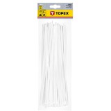 Set cleme conexiune/coliere 3.6x300 mm albe Topex 44E974 HardWork ToolsRange
