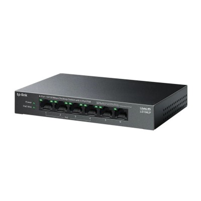 &amp;quot;6-Port 10/100 Mbps Desktop Switch with 4-Port PoE PORT: 4&amp;times; foto