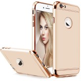 Cumpara ieftin Husa iPhone 6 Plus/6S Plus 3in1 Ultraslim Aurie - Carcasa Protectie Anti-alunecare Apple