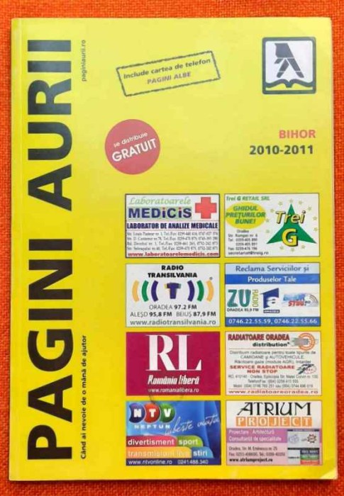 PAGINI AURII. PAGINI ALBE - BIHOR 2010-2011