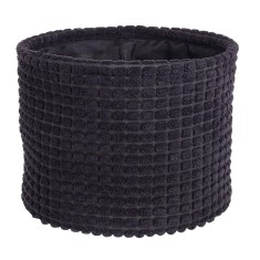 Cos depozitare textil negru 22x18 cm