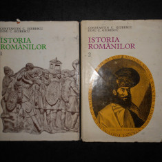 CONSTANTIN C. GIURESCU - ISTORIA ROMANILOR 2 volume (1975, editie cartonata)