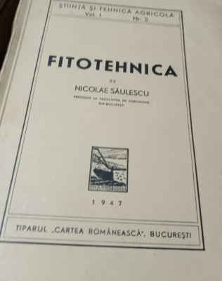 FITOTEHNICA NICOLAE SAULESCU foto