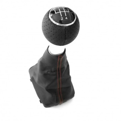 Nuca schimbator viteze si manson compatibil Audi A3 8L 1996-2003 SSV-110, 5 Trepte, negru foto