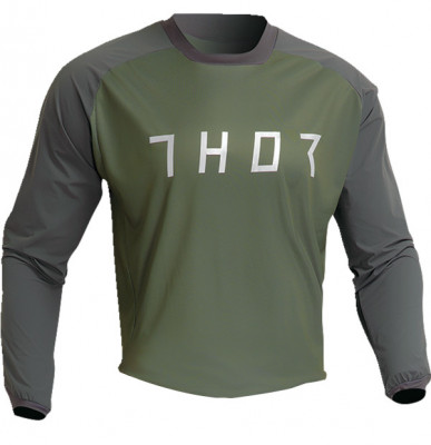 Tricou atv/cross Thor Terrain, culoare verde/gri, marime 2XL Cod Produs: MX_NEW 29107170PE foto