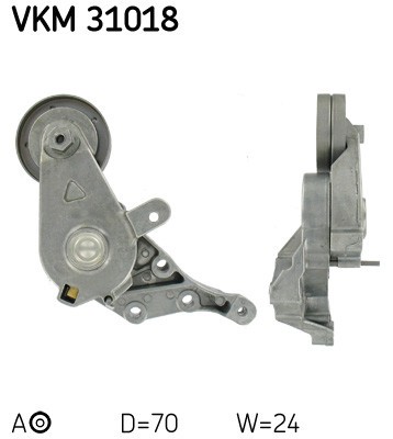 SKF VKM 31018 rola intinzator,curea transmisie foto